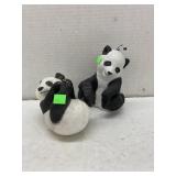 Pair of Lenox porcelain pandas