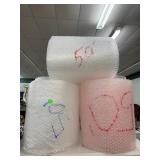 3 Rolls of bubble Wrap