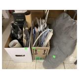 Pillow, Hangers, Box of Misc