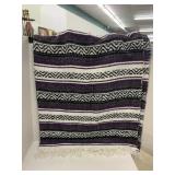 Woven Blanket Throw, approx 72 x 50 inches