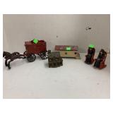 Cast iron Decorations and Salt pepper Shakers