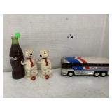 Greyhound Bus and Coca Col Decor