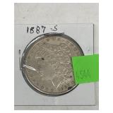 Morgan Silver Dollar - dated 1887