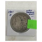 Morgan Silver Dollar - dated 1901