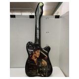 Elvis Clock shaped like Guitar, Missing Hands