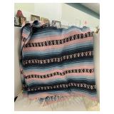 Woven Blanket, approx 54 x 72 inches