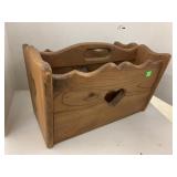 Wooden organizer box