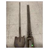 Post Hole Digger and Shovel