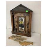 Fish and Hunting Mirror Decor