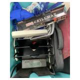 Tote of BB Q Mat, File Organizer, Misc