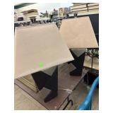 Pair Geometric Design Table Lamps