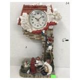 Decorative Clock, SnowGlobe, Firefighter