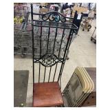 Entry Coat Rack Seat (metal & wood)