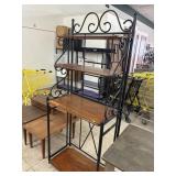 Folding Bakers Style Rack - damage shelf