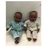 2 Melissa & Doug dolls with closing eyes