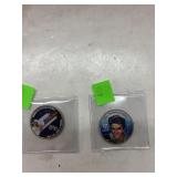 2 collectible commemorative coins - Elvis  &