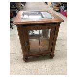 Lighted Display Side Table Approx 20 X 20 X 24