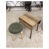 Small Drop Leaf Table & Stool