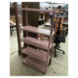 Pink Metal Shelving Approx 30 X 12 X 57.5