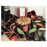 2 Rugs and Tablecloth
