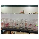 Vintage Milk Bottles Lot