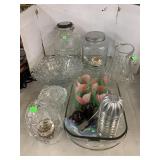 Group of Glass Items