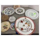 Collectible Plates including Corning ware Plate
