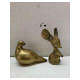 Brass Bird and Mouse