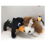 3 Stuffed toys