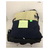 4 Light Jackets, zipper pull missing on red