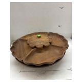 Wooden Lazy Susan Serving Set
