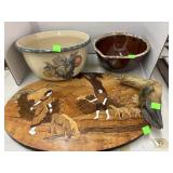 Hull pottery, Wooden Plaque, Misc