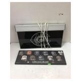 Chicago Bears Lighted Sign & Uniforms Over The