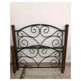 Metal Headboard & Footboard Approx 55in Wide