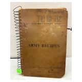 VINTAGE 1946 WWII ARMY RECIPE BOOK TM 10-412 414