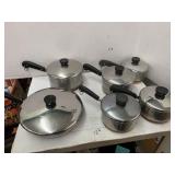 Revere Ware Pots and Pans with Copper Bottoms