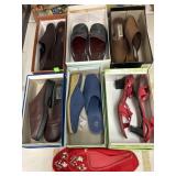 6 Pair Shoes & Slippers mostly size 7.5