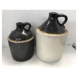 2 Crock jugs some chips