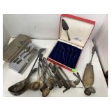 Silver Plate Serving / Utensils Lot