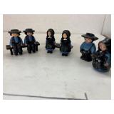 Cast Iron Amish Set of 8 pieces w/ benches