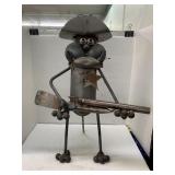 Man with Shot Gun Metal Art