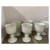6cnt White Goblets