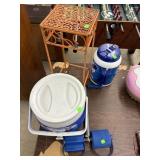 Coolers, Metal Plant Stand, Exercise Piece