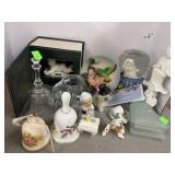Cat Snow Globe Music Box & Misc Lot