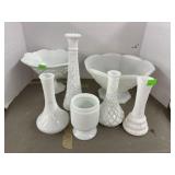Milk Glass Lot