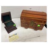 Jewelry Music Box & Wooden Chest
