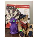 Dart Board, Bear, Frog