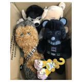 Box of Build a bear items, Star Wars and Star