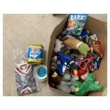 Box of Pet Items, Toys, Misc