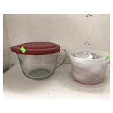 Anchor Hocking Measure Pitcher and cookie cutters